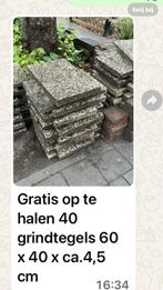 Gratis Grindtegels 60x40 - Ophalen Koog a/d Zaan, Tuin en Terras, Tegels en Klinkers, Gebruikt, Grind, Terrastegels, 5 tot 10 m²