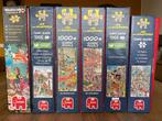 6 x Jan van HAASTEREN, Ophalen, 500 t/m 1500 stukjes, Gebruikt, Legpuzzel