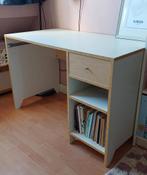 IKEA bureau Robin, wit, Huis en Inrichting, In hoogte verstelbaar, Zo goed als nieuw, Ophalen, Bureau
