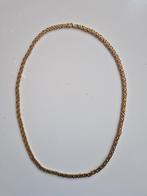 Gouden ketting - platte schakel - 14 karaat, Ophalen, Zo goed als nieuw, Goud, Goud