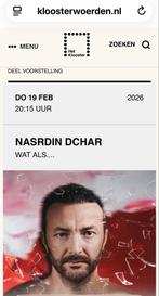 Nasrdin Dchar 19 februari in Woerden, Tickets en Kaartjes, Theater | Cabaret en Komedie, Twee personen, Februari