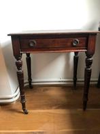 Antieke Engelse bijzettafel donker hout, Ophalen