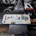 Emaille bord jrn 20-30 Utrecht ANWB Leidsche Rijn 96x37cm, Antiek en Kunst, Antiek | Emaille, Ophalen of Verzenden