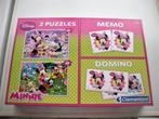 Disney Minnie Mouse 4 in 1 Domino/Memory/2 puzzles Nieuw, Ophalen of Verzenden, Nieuw