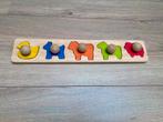 Houten puzzel puzzle, Kinderen en Baby's, Speelgoed | Houten speelgoed, Overige typen, Gebruikt, Ophalen of Verzenden