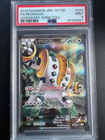 Regigigas 1st edition #023 Legendary shine collection psa 9 beschikbaar voor biedingen