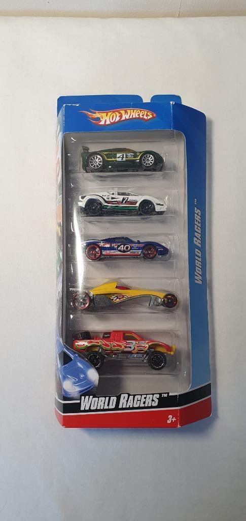 Hot wheels 5 pack world races, Hobby en Vrije tijd, Modelauto's | Overige schalen, Zo goed als nieuw, Auto, Ophalen of Verzenden