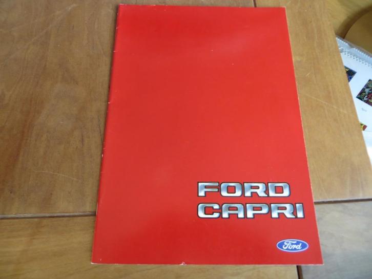 Folder Ford Capri 1981, incl. V6-motoren en S-uitvoering, Boeken, Auto's | Folders en Tijdschriften, Zo goed als nieuw, Ford, Ophalen of Verzenden