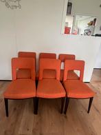 Oranje eetkamer stoelen, Ophalen, Zo goed als nieuw, Overige kleuren, Vijf, Zes of meer stoelen