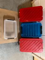 Diverse handige opbergboxen met deksel en/of handgreep., Ophalen, Doos, Minder dan 35 cm, Zo goed als nieuw