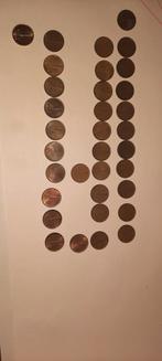 5x serie 1 Cent Munten Wilhelmina & Juliana (1948-1980), Postzegels en Munten, Munten | Nederland, Ophalen of Verzenden, Koningin Wilhelmina