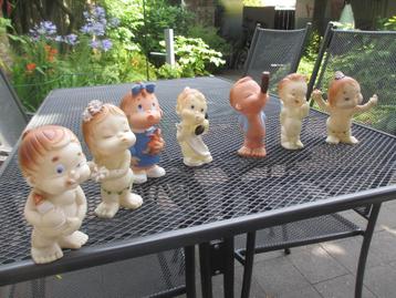 Vintage Laflex France squeeze rubber poppetjes '60 beschikbaar voor biedingen