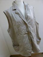 Setterlady maat 52 XXL hesje gilet beige katoen met elastine, Kleding | Dames, Beige, Ophalen of Verzenden, Setterlady, Jas of Mantel