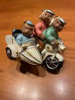 Leuk beeldje van 3 beren op een motor met zijspan, Verzamelen, Ophalen of Verzenden, Zo goed als nieuw, Beeldje, Overige merken