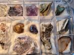 Doos met 15 prachtige mineralen, Verzamelen, Mineralen en Fossielen, Ophalen of Verzenden