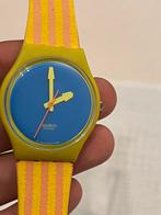 Swatch "Chaise Longue" Leather Band 1992 - GJ109, Zwart, Swatch, Ophalen of Verzenden, Zo goed als nieuw