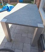 Tuintafel hardsteen/ roestvrijstaal, Ophalen, Zo goed als nieuw, Rechthoekig