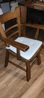 Twee eikenhouten stoelen met kussens, Ophalen