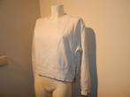 Acne Studios witte sweater basic rits zijkant met merk lip M, Maat 38/40 (M), Verzenden, Wit, Acne