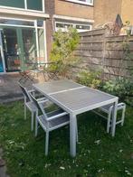 Aluminium Tuinset - IKEA SJALLAND, Tuin en Terras, Ophalen, 4 zitplaatsen, Gebruikt, Eettafel