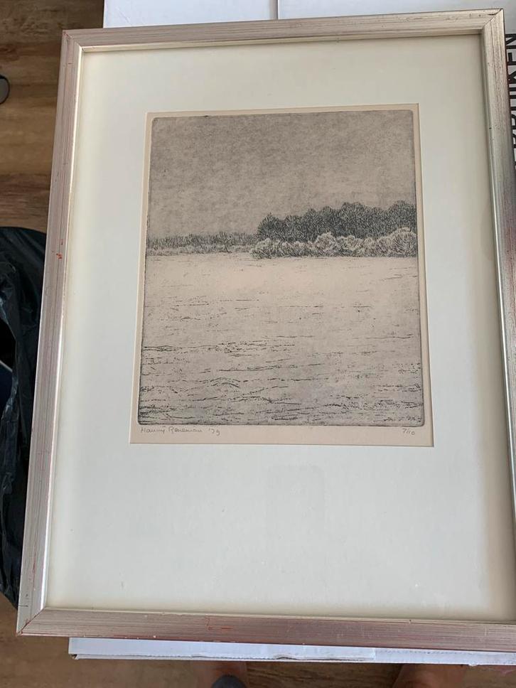Hanny - Ingelijst Werk, Antiek en Kunst, Kunst | Etsen en Gravures, Ophalen of Verzenden