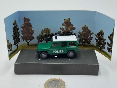 Mercedes G-Klasse Polizei met Zwaailichten, Busch, Hobby en Vrije tijd, Modelauto's | 1:87, Zo goed als nieuw, Auto, Overige merken
