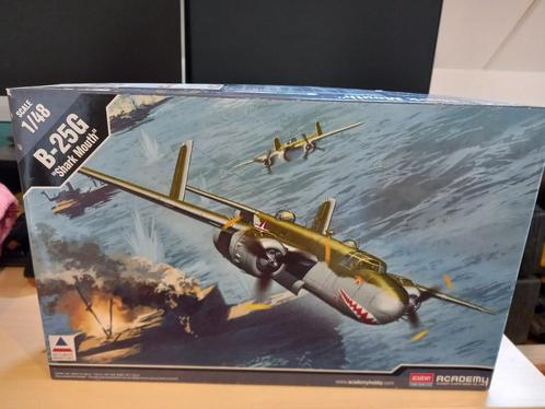 B-25G mitchell  shark mouth, Hobby en Vrije tijd, Modelbouw | Vliegtuigen en Helikopters, Nieuw, Vliegtuig, Groter dan 1:72, Overige merken