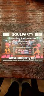 1 kaartje soulparty in ouwehand dierenpark Rhenen.  a.s. zat, Tickets en Kaartjes, Eén persoon