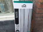 Livn deurgordijn, vlieggordijn, Lines wit 90x210cm, Kunststof, 80 tot 100 cm, Binnendeur, Nieuw
