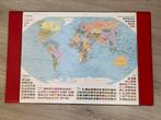 Bureau onderlegger wereldkaart, Ophalen, Gebruikt