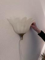 Vintage wandlampje met gouden details Frantzen, Huis en Inrichting, Lampen | Wandlampen, Ophalen, Gebruikt, Glas, Klassiek