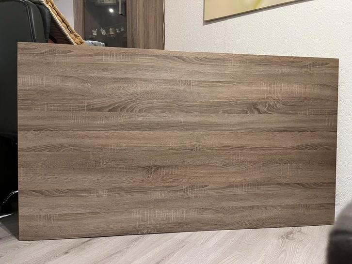 T.e.a.b. Eetkamer tafel donker eiken 140x90, Huis en Inrichting, Tafels | Eettafels, Gebruikt, 50 tot 100 cm, 100 tot 150 cm, Vier personen