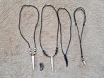 Diverse kettingen met haaietand hanger, prijs p stuk, Ophalen of Verzenden, Zo goed als nieuw, Overige kleuren, Overige materialen