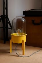 Design lamp stulp geel glas, Antiek en Kunst, Ophalen