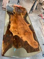 Epoxy boomstamtafel salontafel, Huis en Inrichting, Tafels | Salontafels, Ophalen, 100 tot 150 cm, 50 tot 100 cm, Zo goed als nieuw