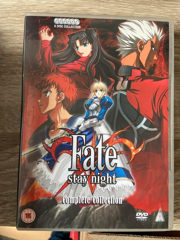 Fate Stay Night Anime Compleet!, Cd's en Dvd's, Dvd's | Tekenfilms en Animatie, Zo goed als nieuw, Anime (Japans), Vanaf 12 jaar