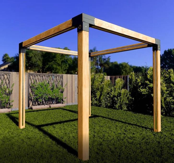 pergola 3x3, Tuin en Terras, Overkappingen, Nieuw, Tuinpaviljoen, Ophalen