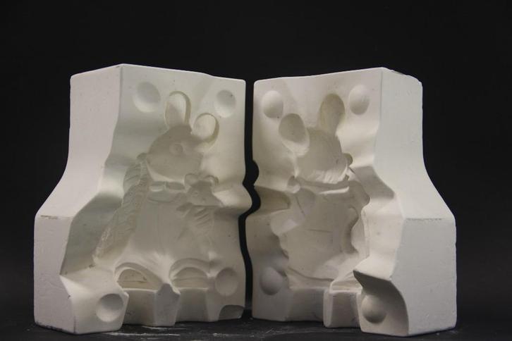 Vintage gietmallen set - Thema: Bosdieren, Hobby en Vrije tijd, Pottenbakken, Gebruikt, Ophalen