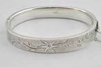 Engelse handgemaakte zilveren bangle armband met handgravuur, Eu, Gebruikt, Eu, Ophalen of Verzenden