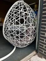 Hangstoel swing met standaard - wit - ø104x200 cm, Huis en Inrichting, Stoelen, Ophalen, Wit, Zo goed als nieuw, Metaal