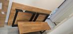 Houten tafel met bankje, Ophalen