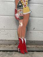 Vintage Berger Anisade Reclamebord Pin Up, Ophalen, Reclamebord, Gebruikt, .