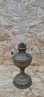 Antieke olielamp koper/messing., Antiek en Kunst, Antiek | Lampen, Ophalen of Verzenden