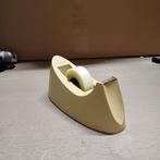 VINTAGE BEIGE PLAKBAND HOUDER TAPE DISPENSER SCOTCH C15, Ophalen of Verzenden, Zo goed als nieuw