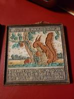 Oude Nuts Spaarbank Tegel, Antiek en Kunst, Antiek | Wandborden en Tegels, Ophalen of Verzenden