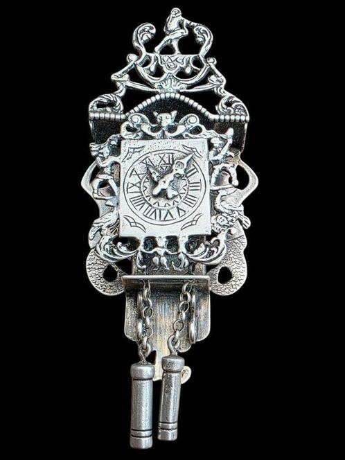 Hollands Zilver miniatuur Klok poppenhuis Zilver, Antiek en Kunst, Antiek | Goud en Zilver, Zilver, Verzenden