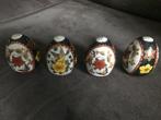 3 Porseleinen Eieren Handgeschilderd Verguld Vintage., Antiek en Kunst, Ophalen of Verzenden