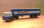 Lion Daf 2600 + eurotrailer Haust Producten (1973)., Ophalen of Verzenden, Zo goed als nieuw, Bus of Vrachtwagen, Lion Toys