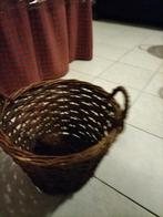 Oude rieten mand - Ø36cm, H27cm, Huis en Inrichting, Woonaccessoires | Schalen en Manden, Ophalen, Gebruikt, Mand, Rond