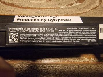 Cylxpower VAMD_A41-E15_4C Laptop Batterij beschikbaar voor biedingen